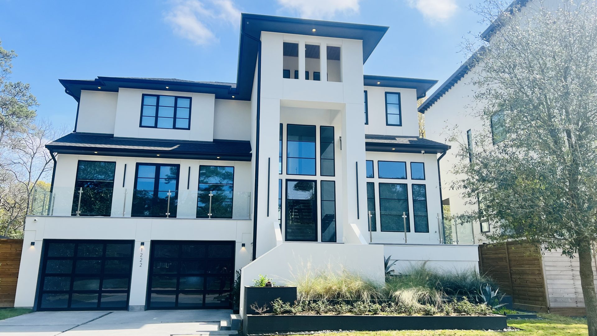 modern house with tilt turn windows