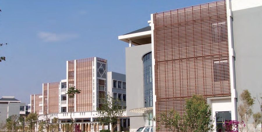 composite siding on commercial building